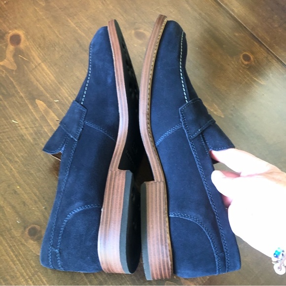 Rockport Blue Suede Leather Loafer. Size 12W. - Picture 11 of 12